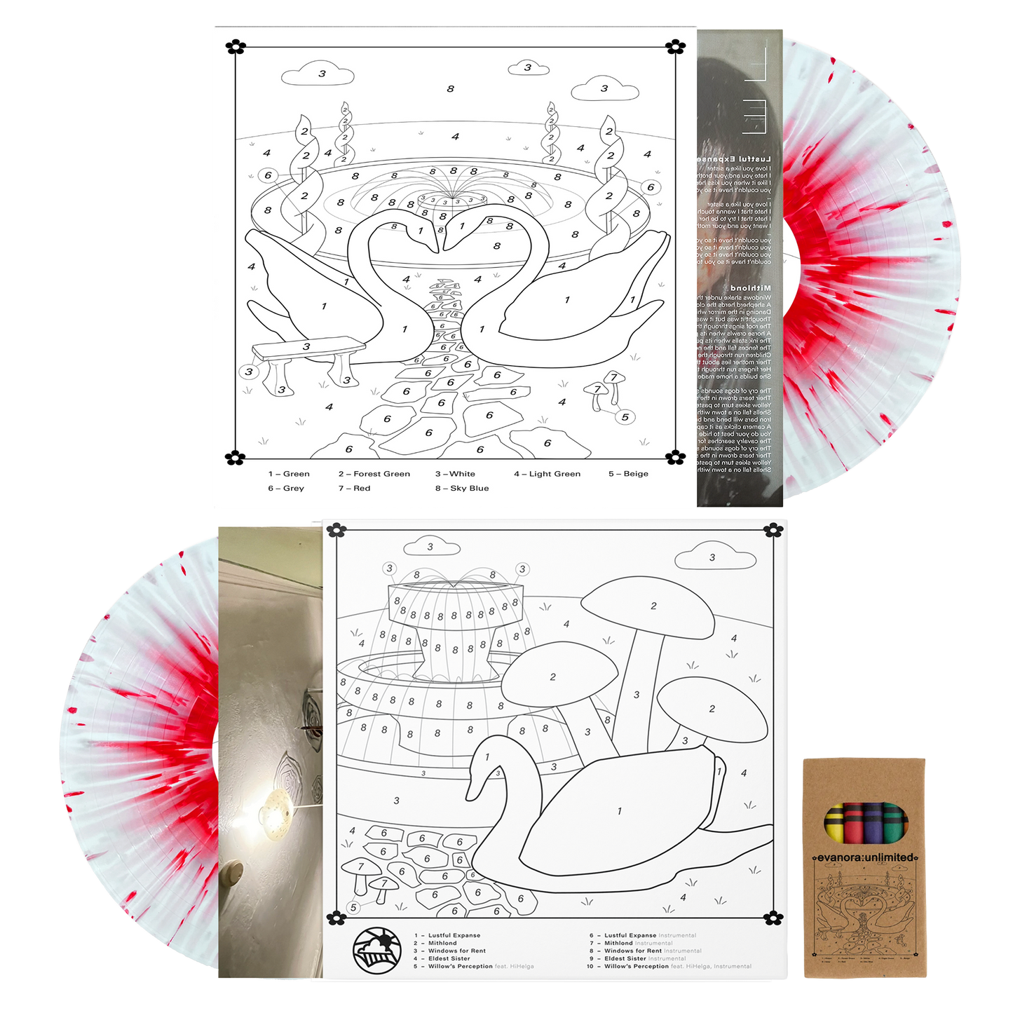 Lustful Expanse LP - 12" Limited Red Splatter Vinyl + Crayon Box