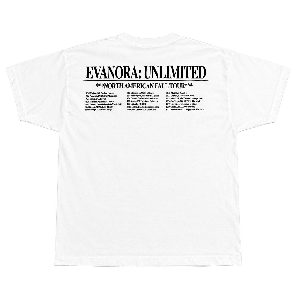 Fall Tour 2026 Shirt