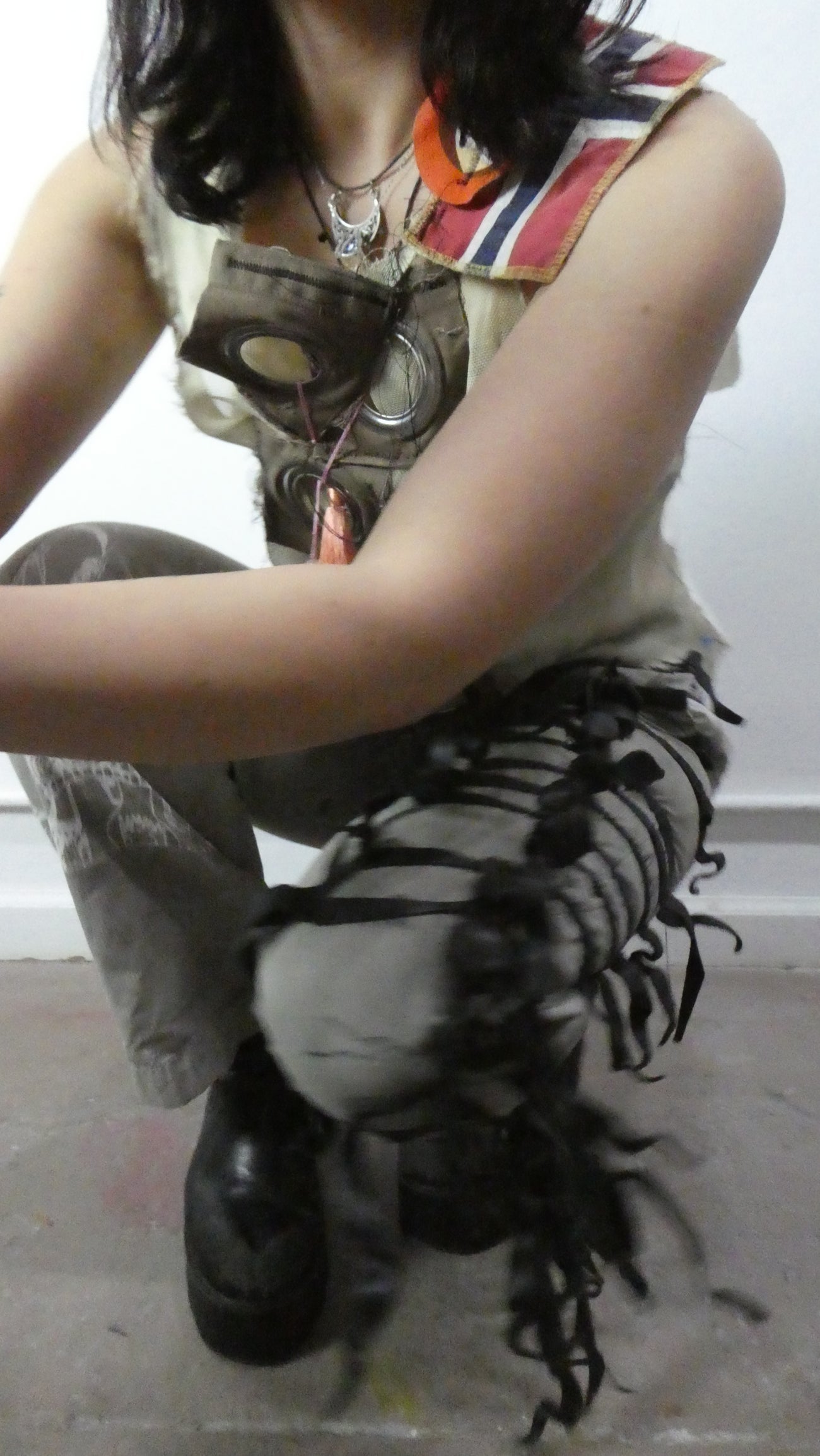 Leather Infected Dress Pants