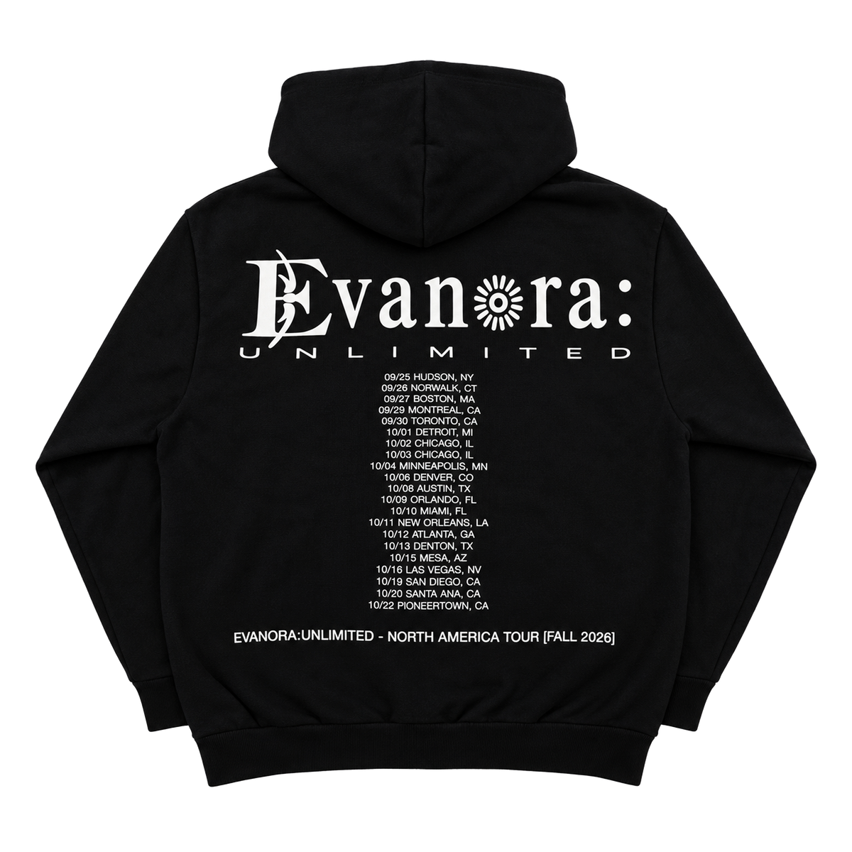 Fall Tour 2026 Zip Hoodie